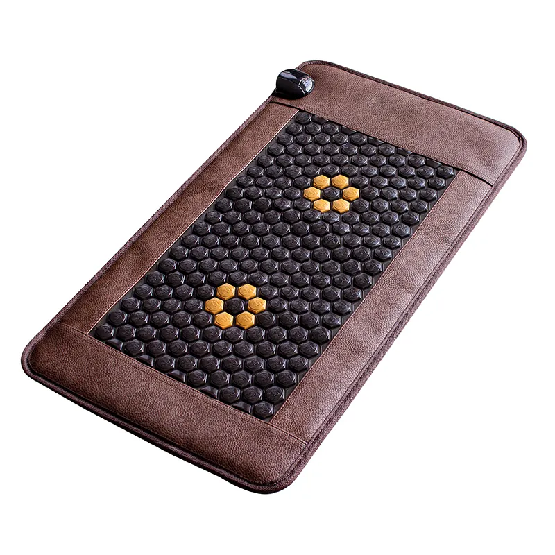China Manufacture Thermal Therapy Mat Jade Amethyst Heating Massage Mattress Infrared Tourmaline Cushion 1